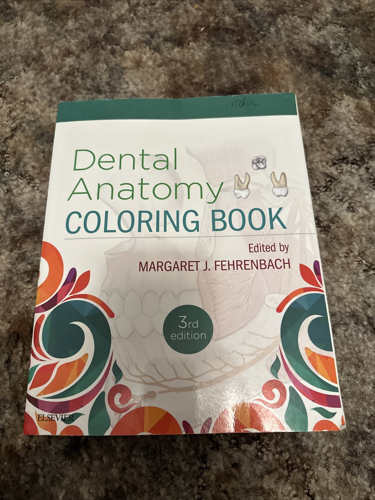 Dental Anatomy Coloring Book 3rd Edition Edited by Margaret J. Fehrenbach Used