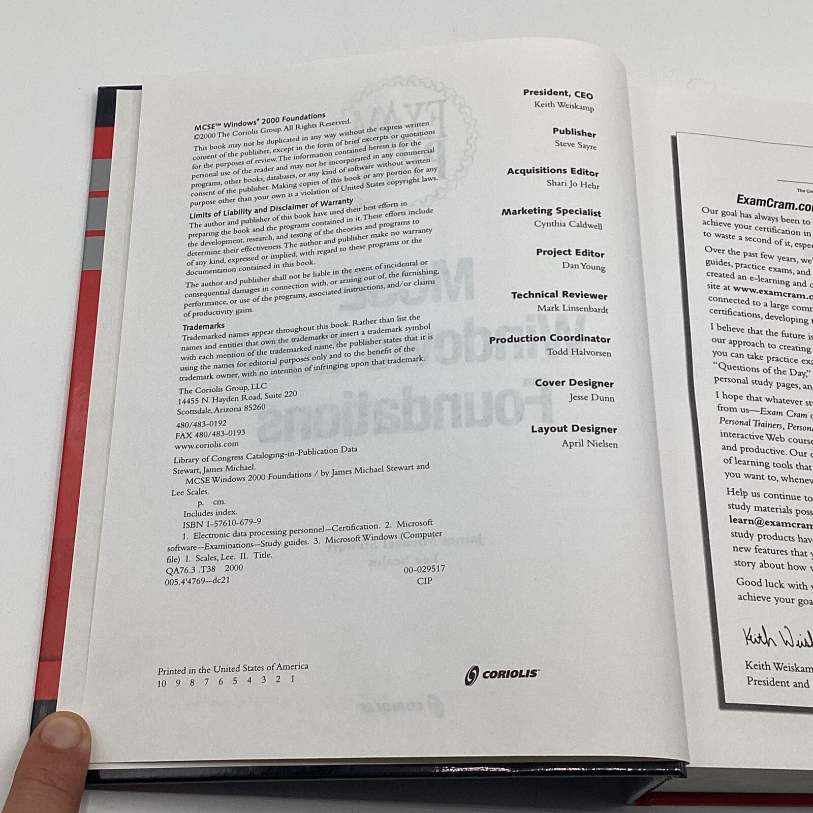 MCSE Windows 2000 Foundations Exam Prep Hardcover By James Stewart & Lee Scales