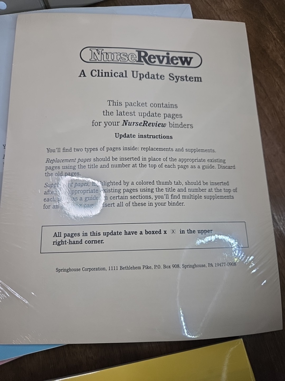 Nurse Review Clinical Update System – Volumes 1, 2 & 3 in 3-Ring Binders