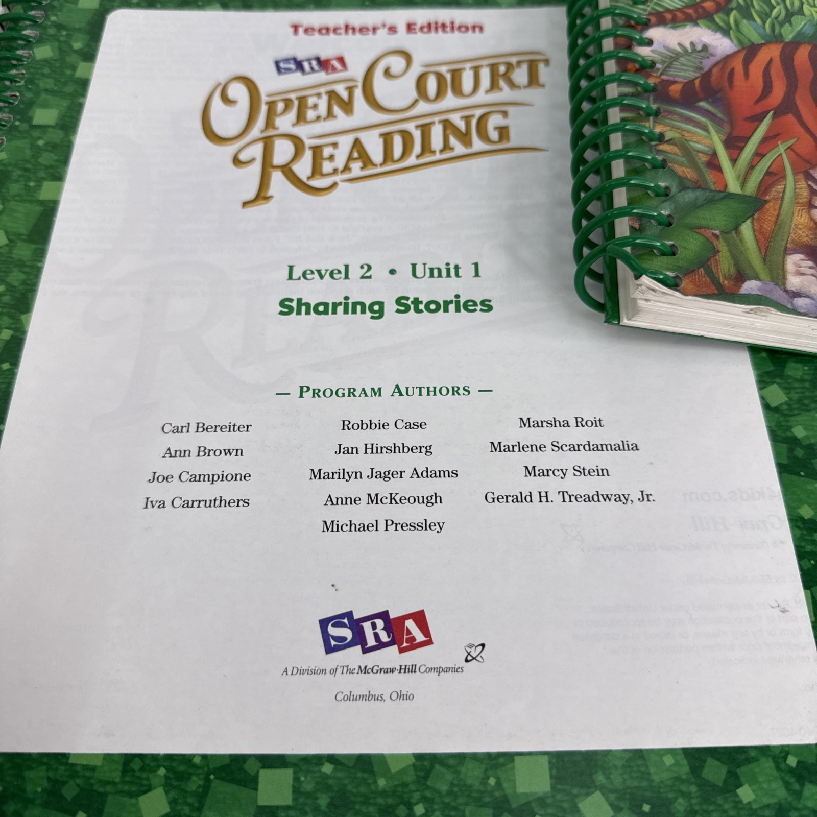 SRA Open Court Reading Level 2 Unit 1 Teacher’s Edition Intervention Guide