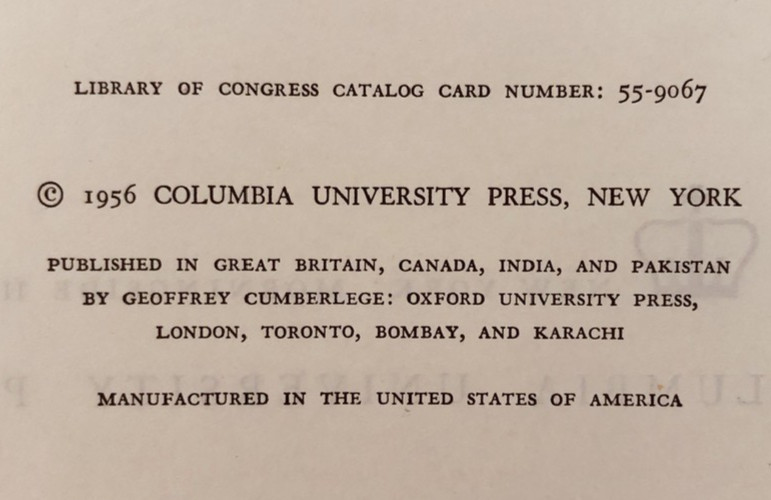 Man in Contemporary Society, Columbia Press Hardcovers 1955, 1956; not ex-libris