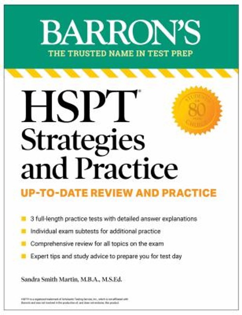 HSPT Strategies and Practice, Second Edition: Prep Book with 3 Pr