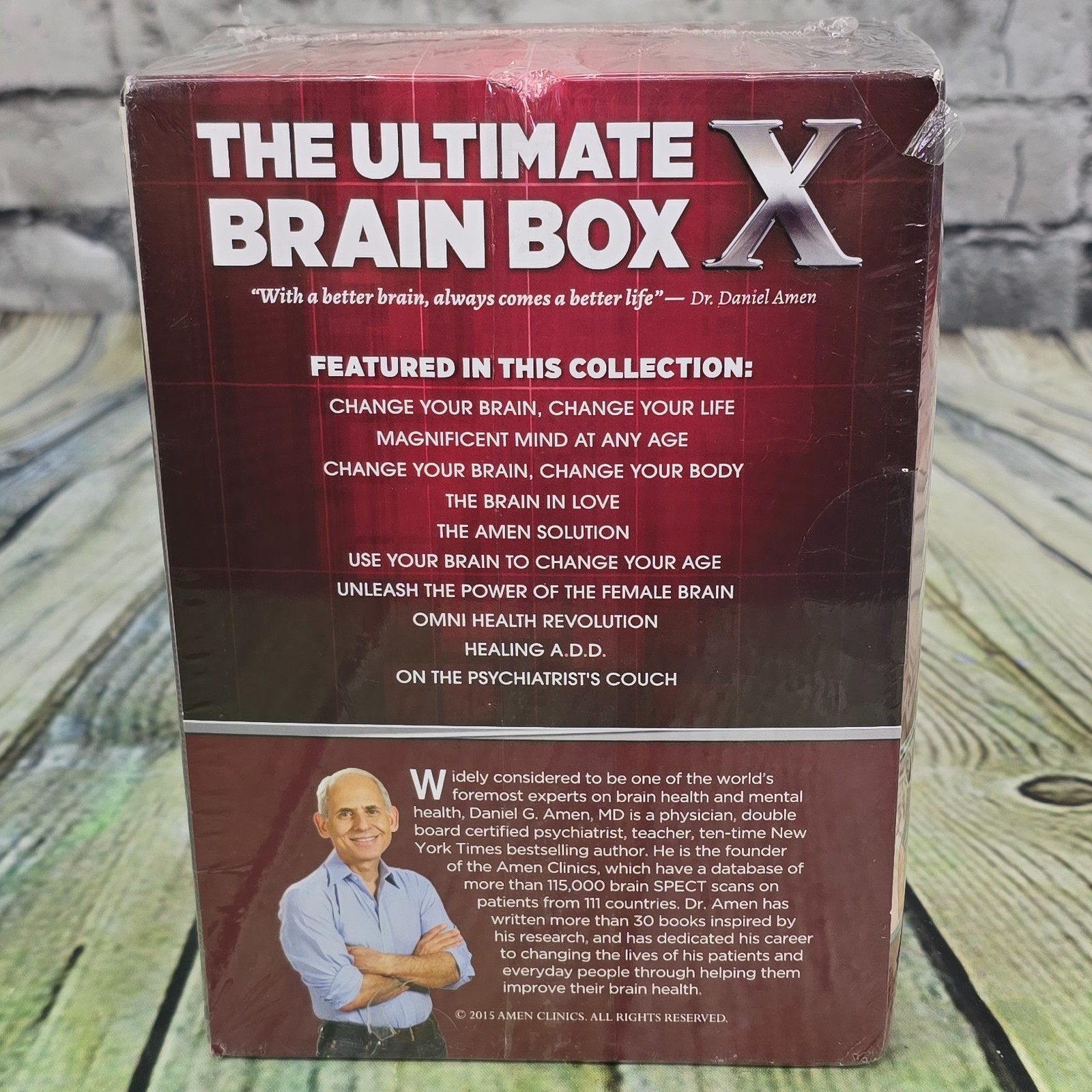 Dr Daniel Amen Brain Box X + Change Your Brain Coaching Program DVD Sets – NEW