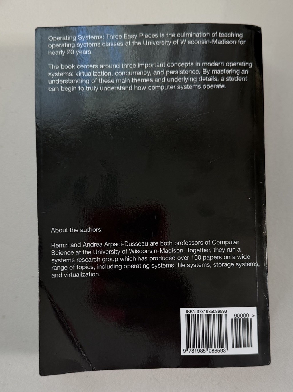 Operating Systems: Three Easy Pieces (Paperback) – Arpaci-Dusseau “Comet Book”