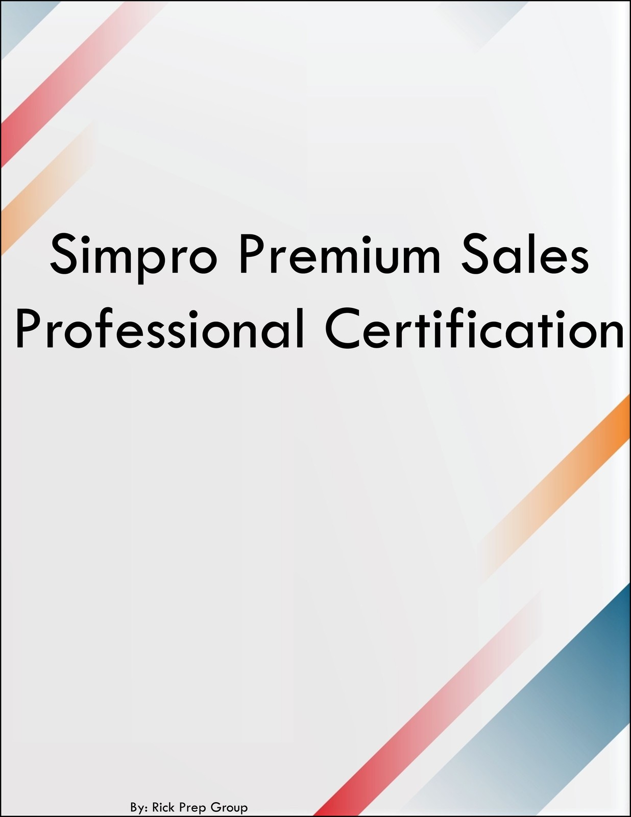 Simpro Premium Sales Professional Certification