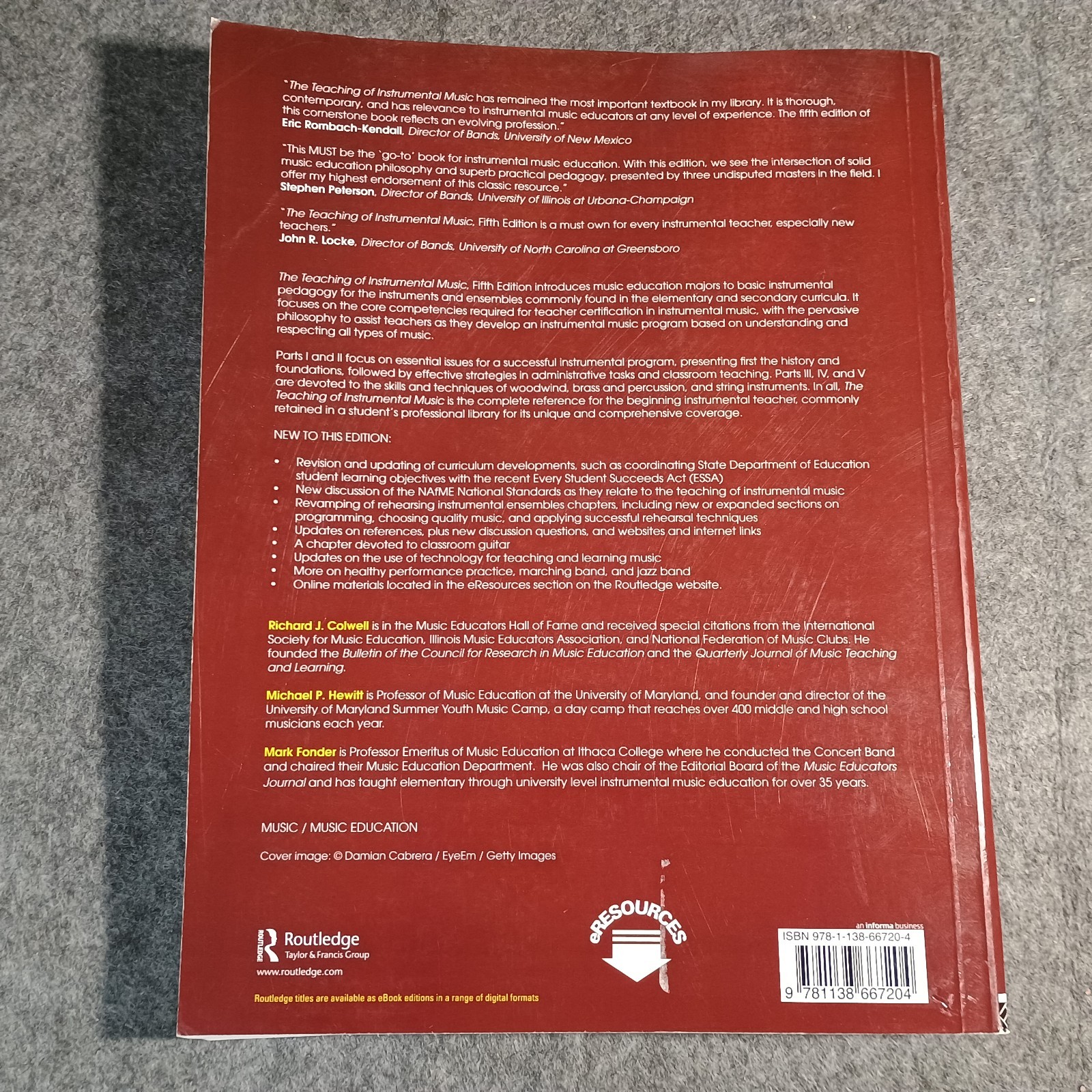 The Teaching of Instrumental Music – Paperback By Richard Colwell 5th Edition