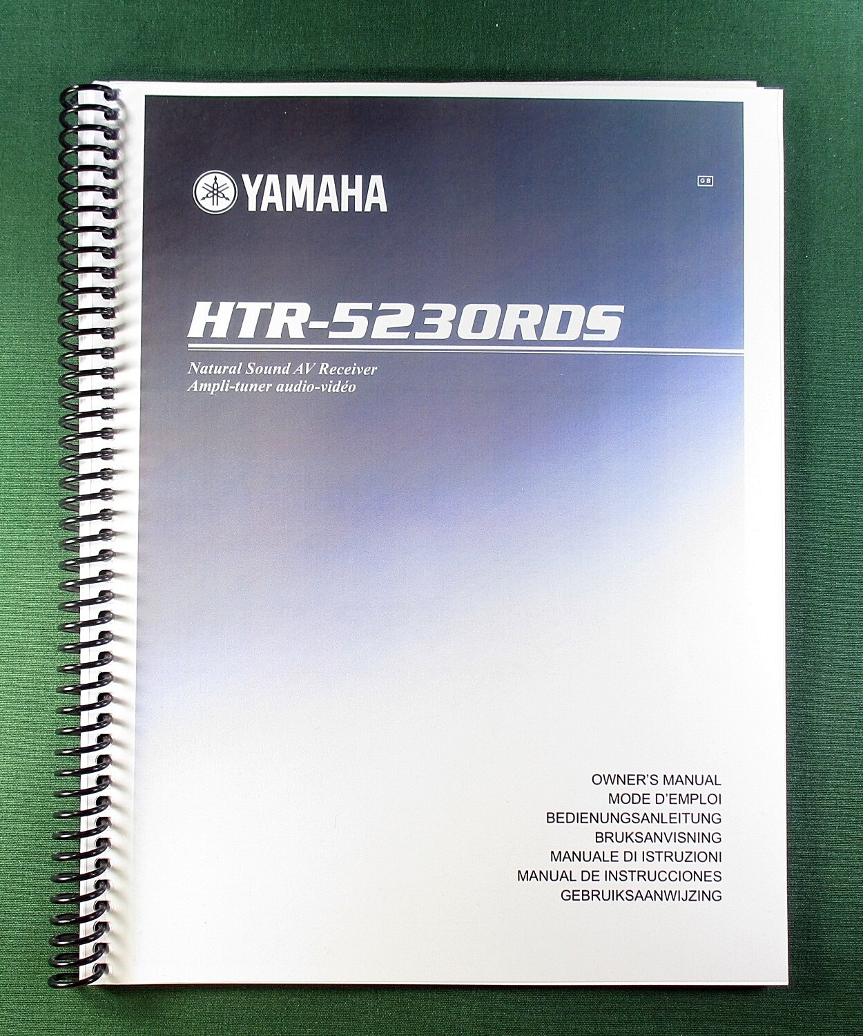 Yamaha HTR-5230RDS Instruction Manual: 50 Pages & Protective Covers!