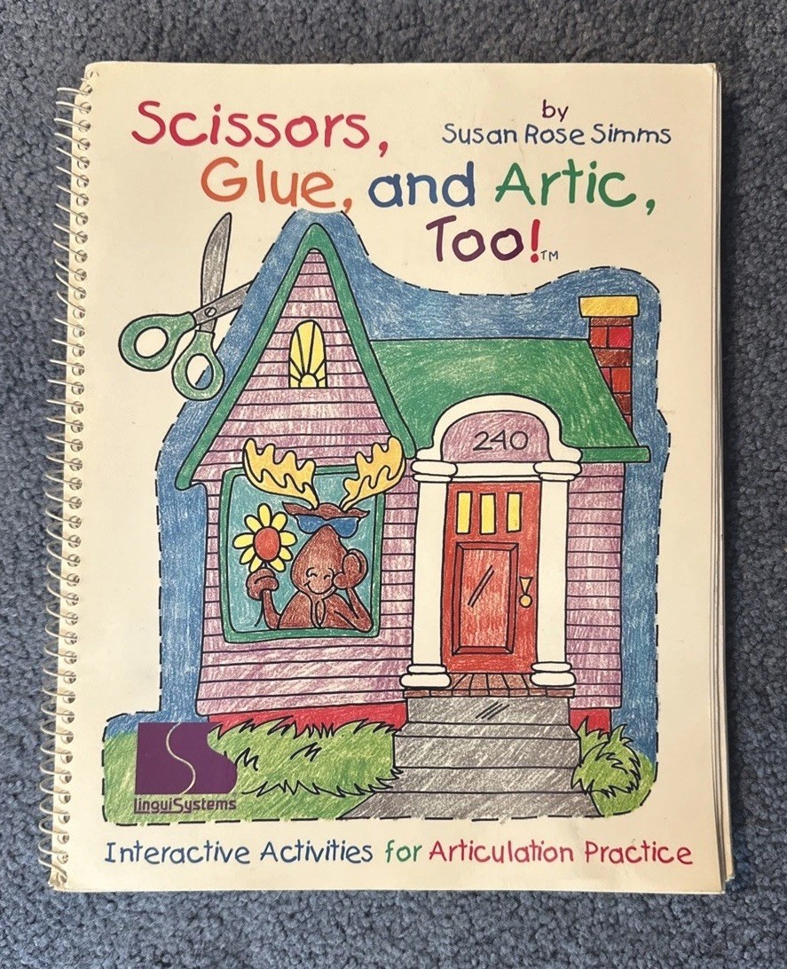 Scissors Glue and Artic Too! By Susan Rose Simms (1995 Spiral) 1st Edition