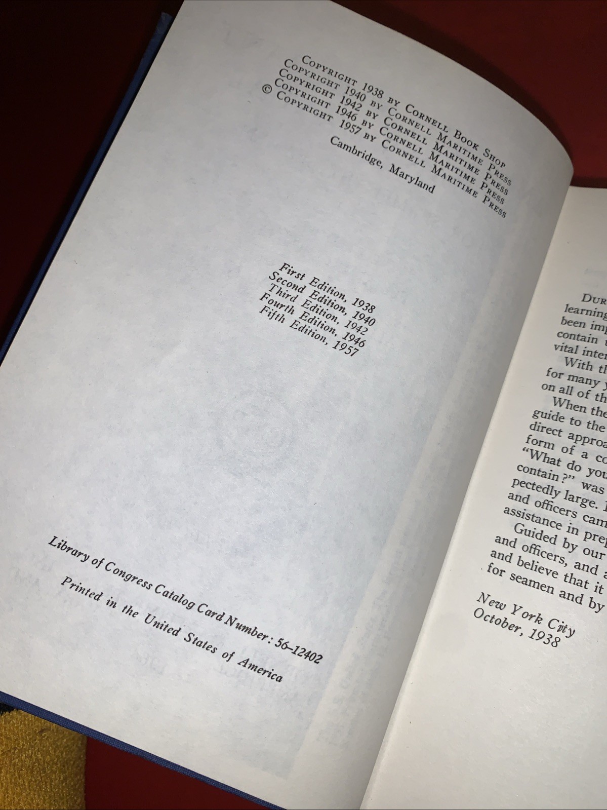 Vintage American Merchant Seamans Manual book 5th Edition Nautical Book 1964