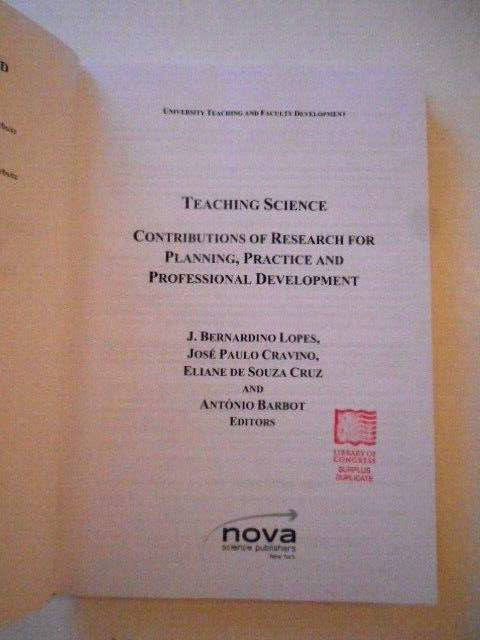 Teaching Science: Contributions of Research… by Lopes et al 2017 Education HB