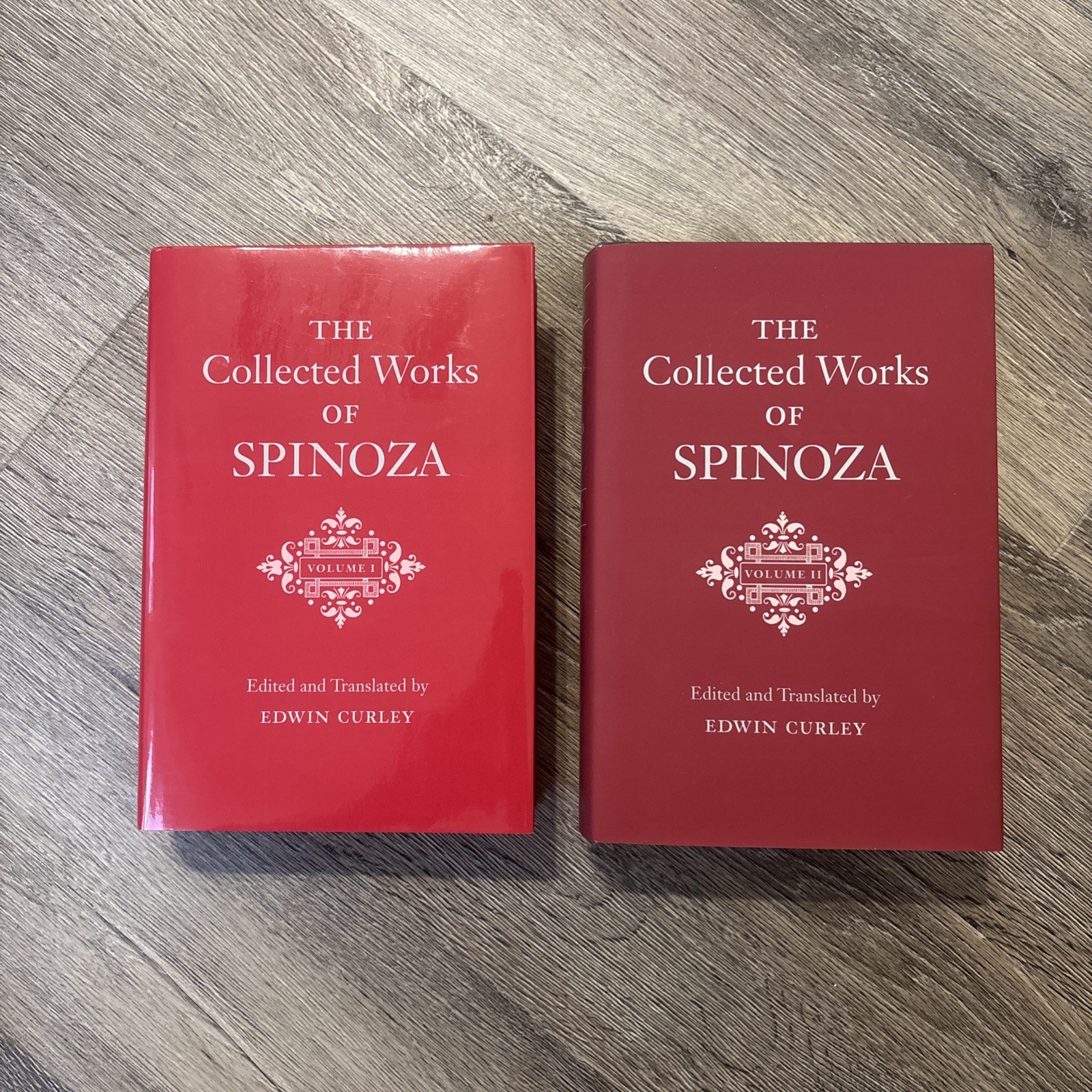 The Collected Works of Spinoza, Volume I & II Philosophy Lot of 2 Edwin Curley