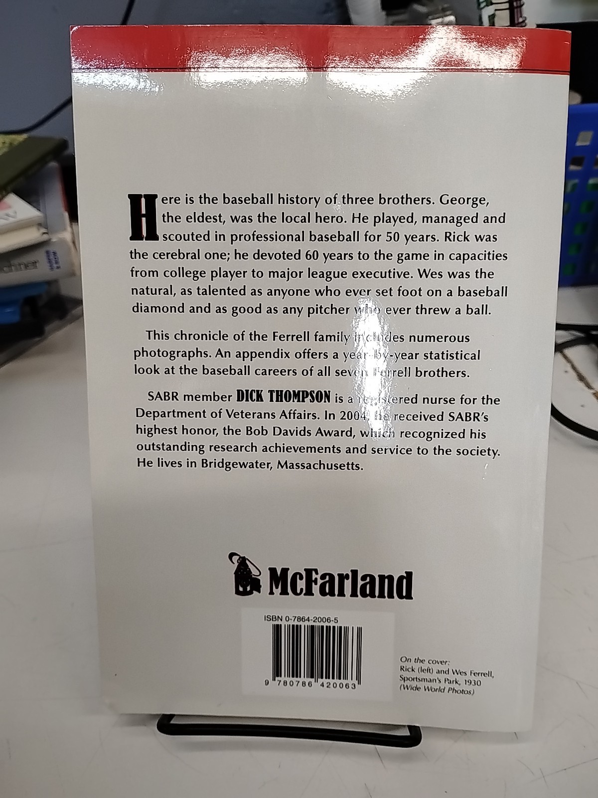 Ferrell Brothers of Baseball by Richard Thompson (2005, Trade Paperback)