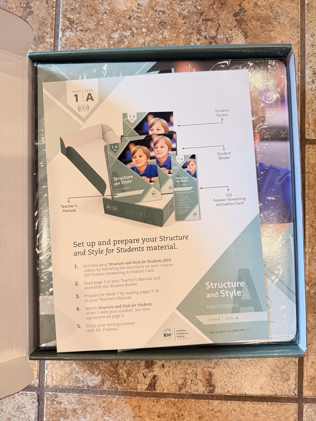 IEW Structure and Style for Students Year 1 Level A Basic Box Set DVD Pudewa