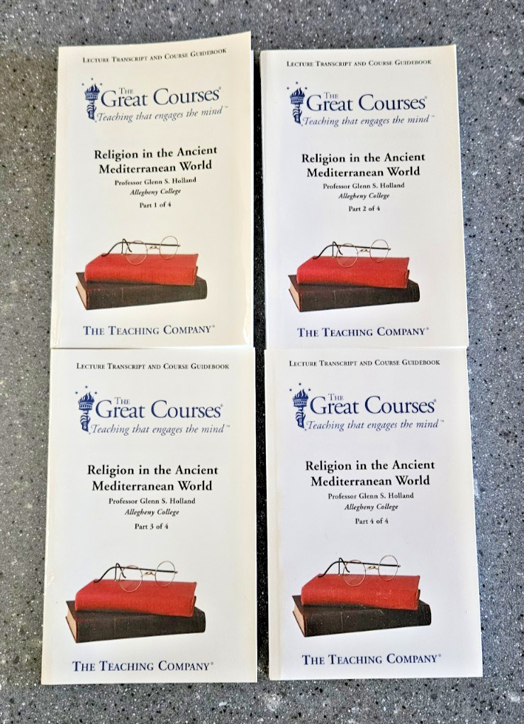 Great Courses: Religion in the Ancient Mediterranean World Volume 1-4 Books