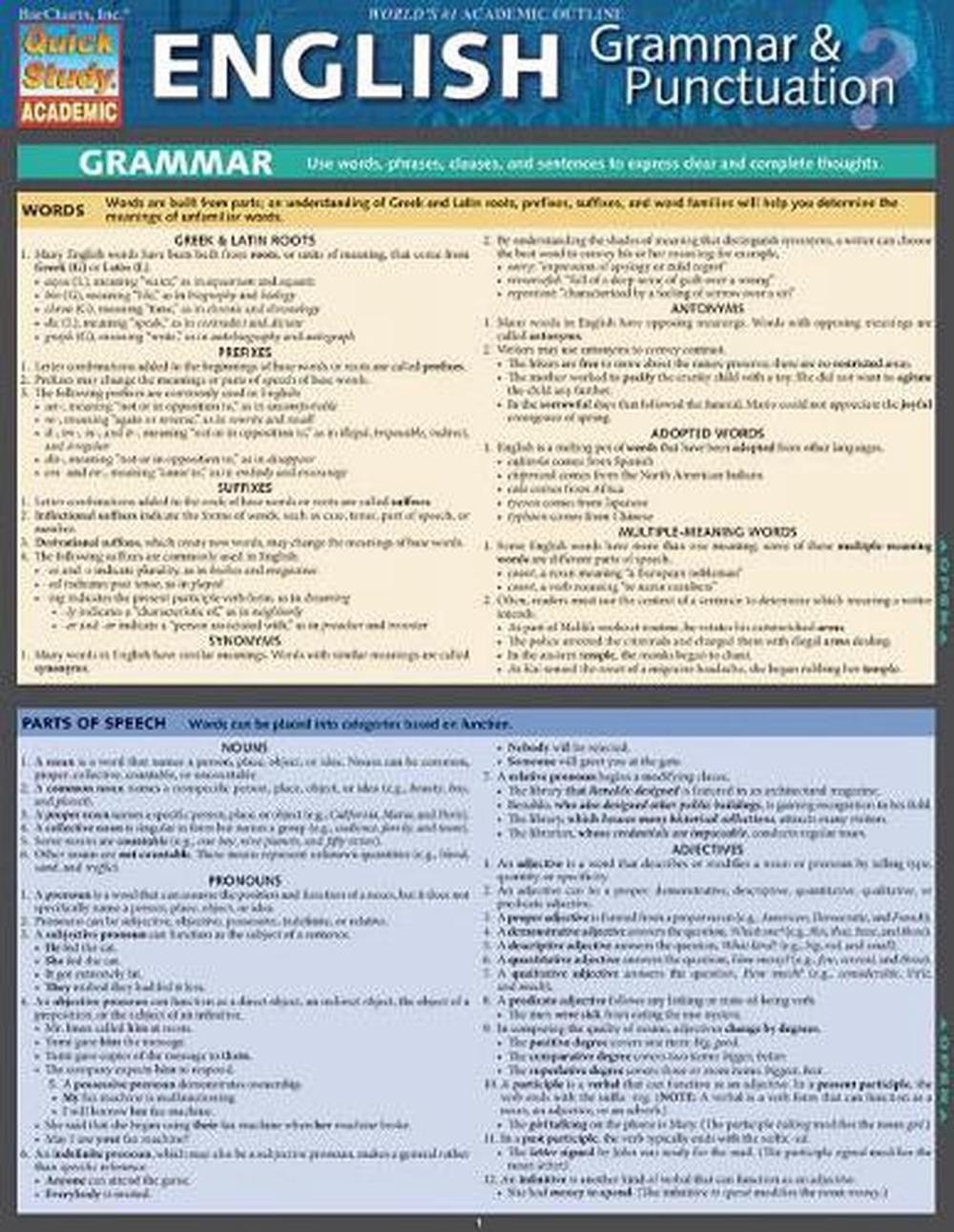 English Grammar & Punctuation by Shelley Evans-Marshall (English)