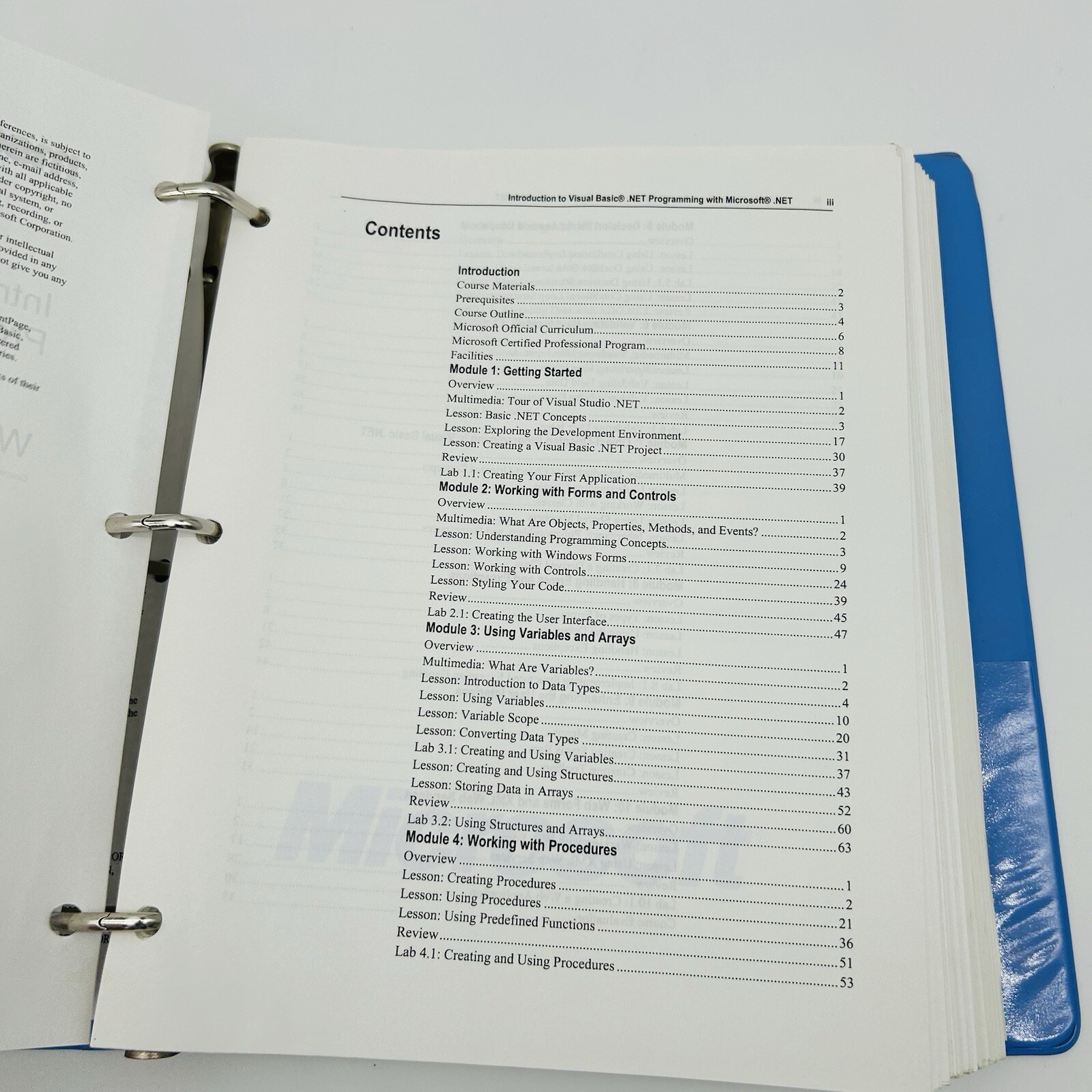 Microsoft Binder Official Curriculum Windows 2000 Course *Employee Owned*