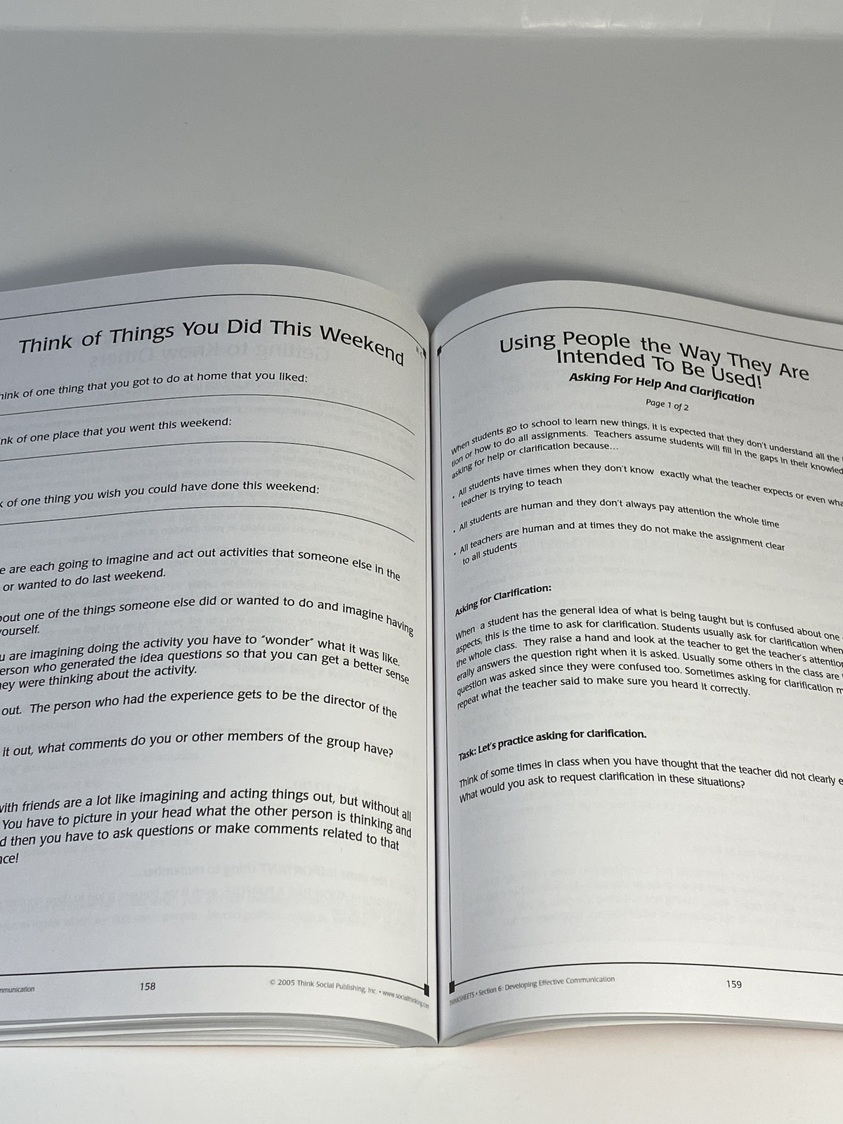 Thinksheets For Teaching Social Thinking And Related Skills – TPB