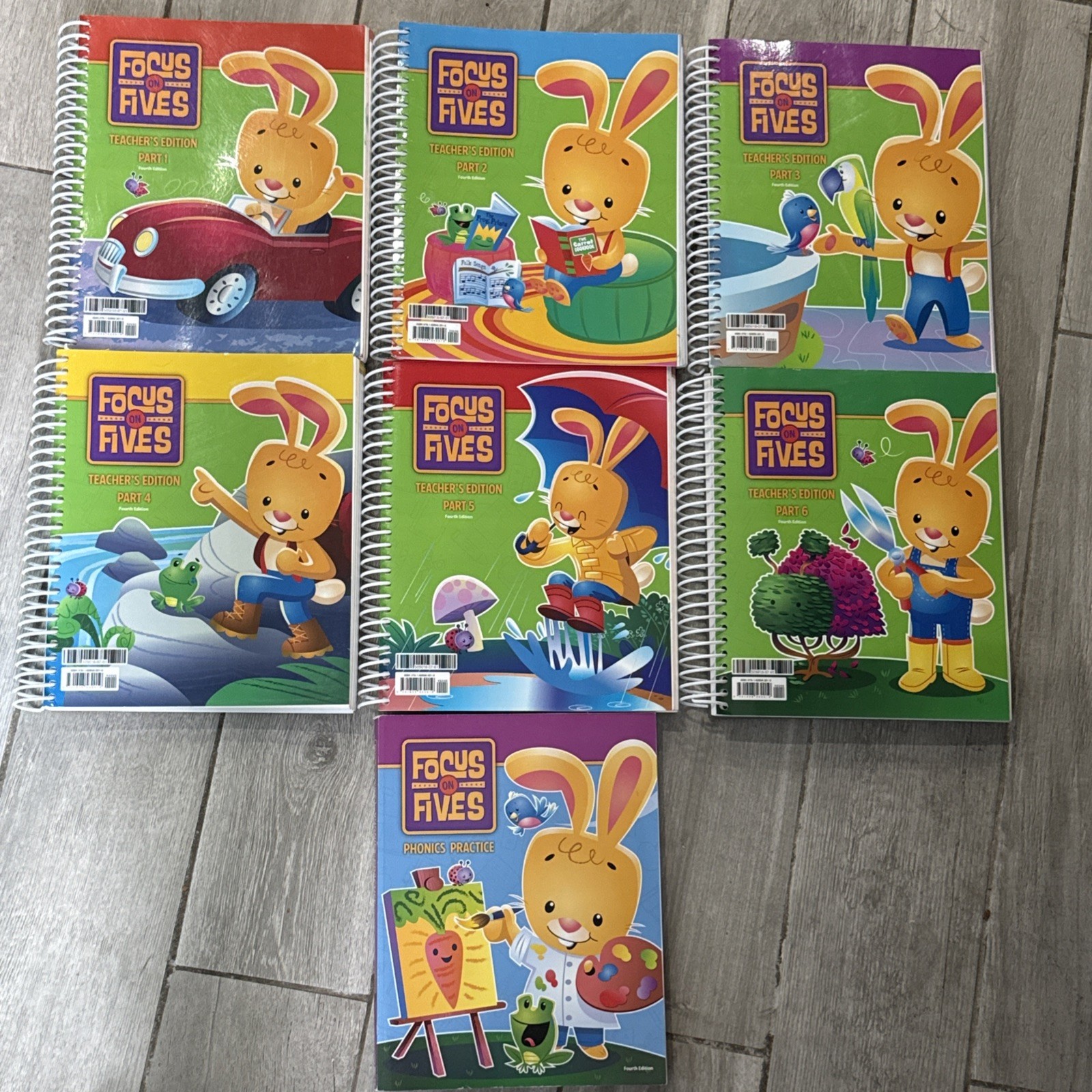BJU Press K5 Focus On Fives, Teacher’Ed Parts 1-6, 4th Edition Phonics Practice