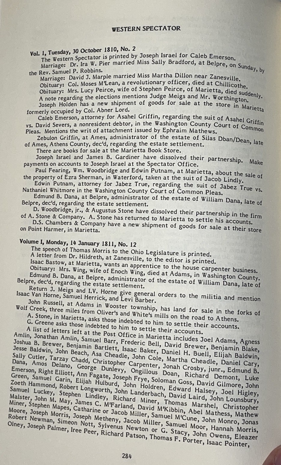 PIONEER OHIO NEWSPAPERS, 1802-1818 Genealogical and Historical Abstract Green