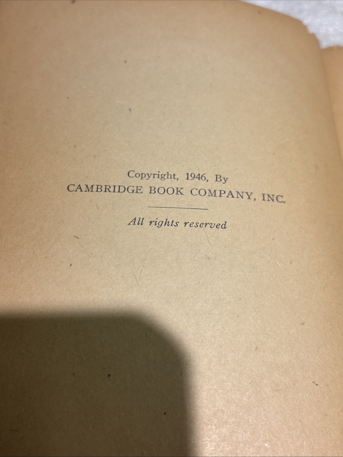 Rare & Vintage Paperback Elementary Algebra 192 Pages 1946 Cambridge Book Co.