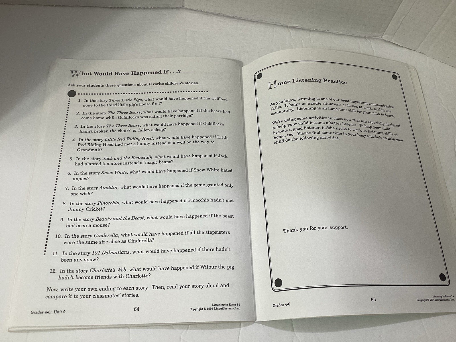 Listening In Room 14- A Classroom Listening Program -linguisystems