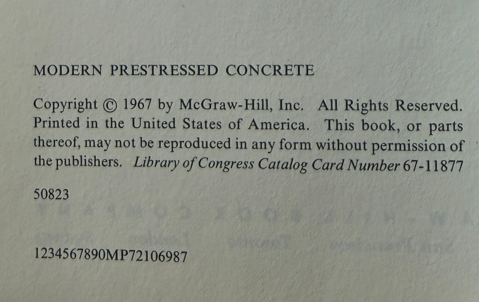 Modern Prestressed Concrete (1967) & Design of Prestressed Concrete (1976) 2 Bks