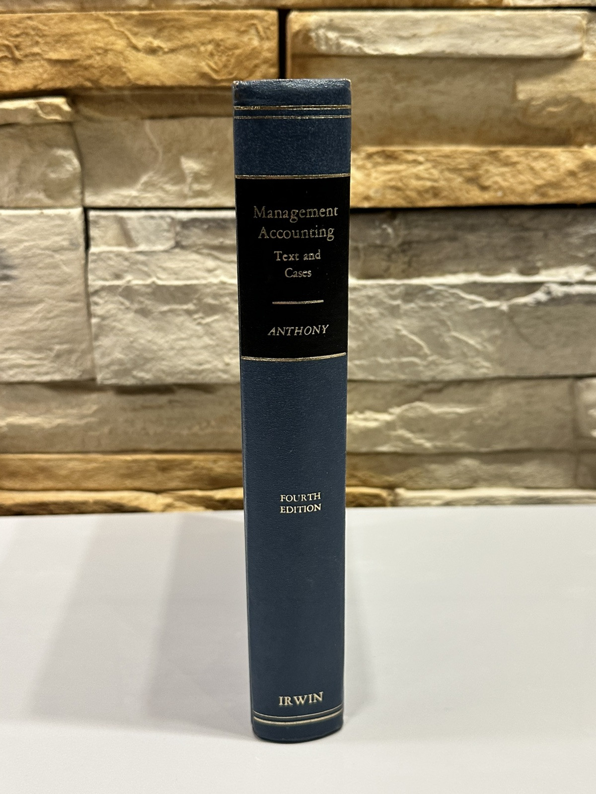 Management Accounting Text And Cases By Robert N. Anthony Richard D Irwin Inc HC