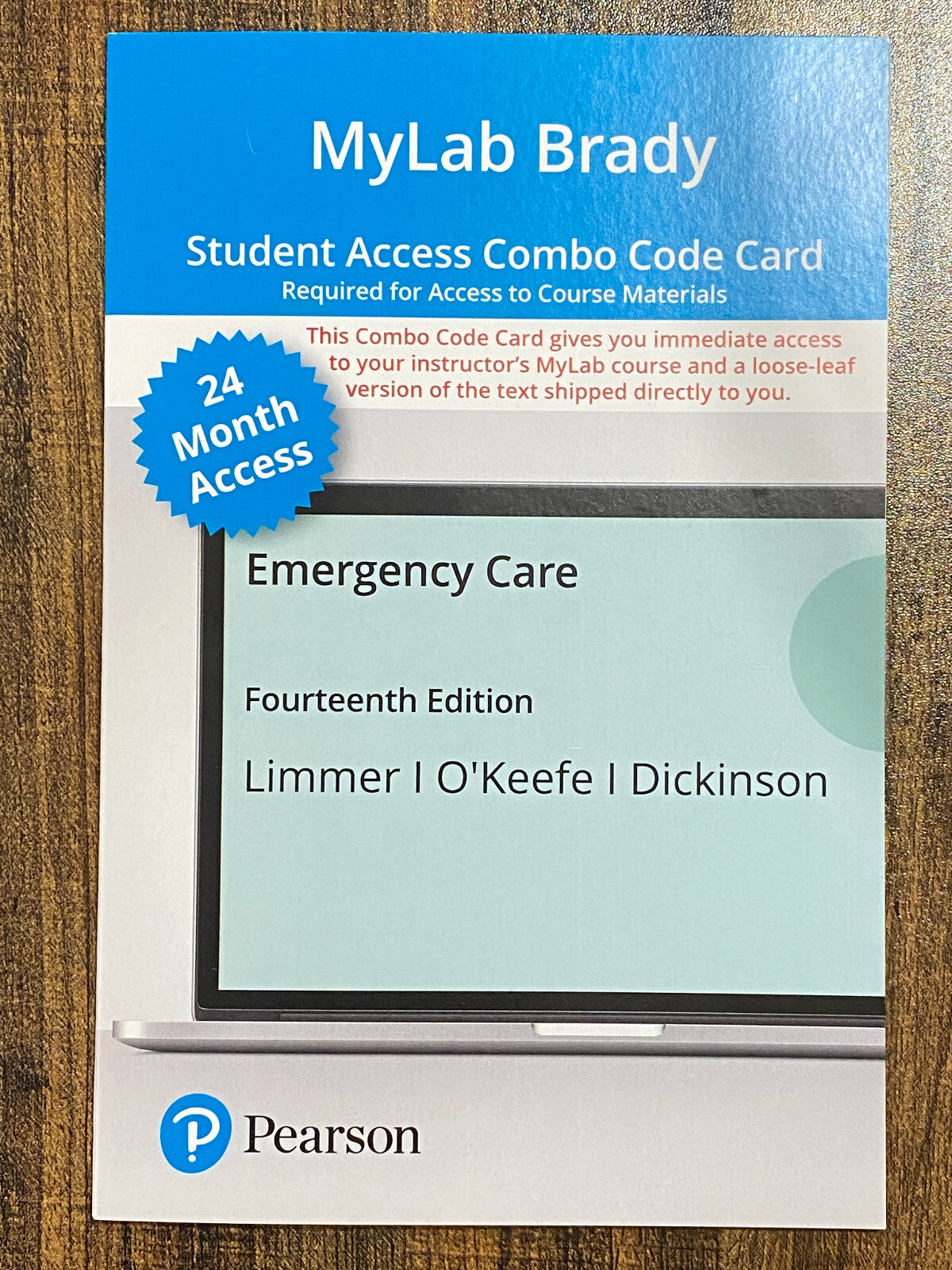 MyLab Brady for “Emergency Care” 14e•Print Combo•24mo (access card only,no book)