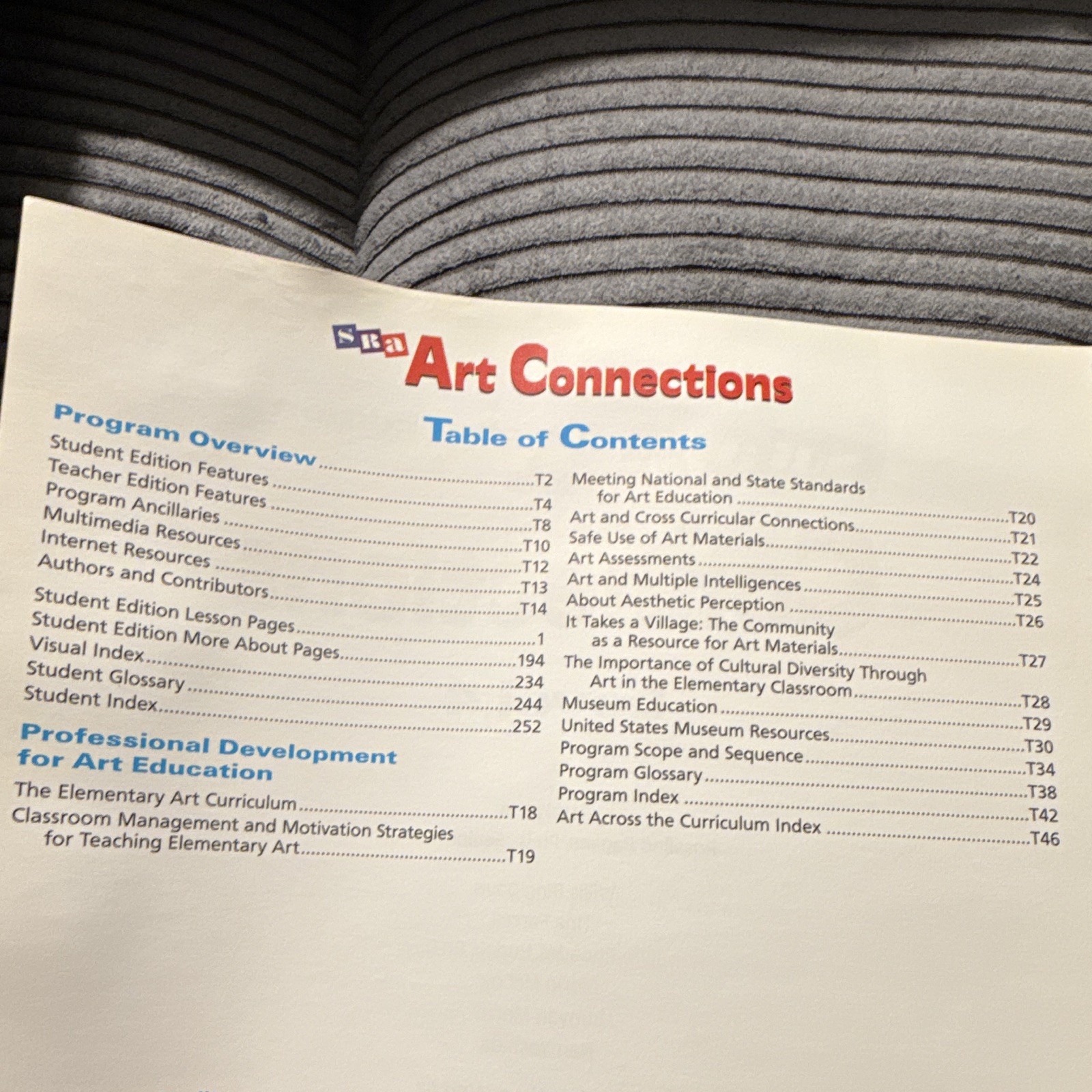 Art Connections Level 4 SRA/McGraw-Hill Teacher’s Ed Spiral Bound 1998 Very Good