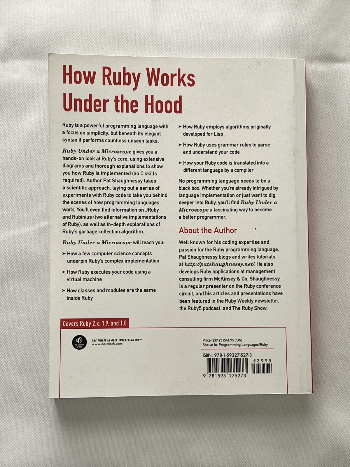 Ruby under a Microscope : An Illustrated Guide to Ruby Internals by Pat…