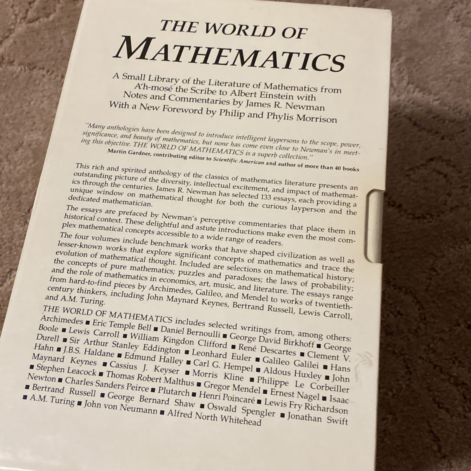 The World of Mathematics (Tempus) – Paperback By Newman, James R. – Very Nice!