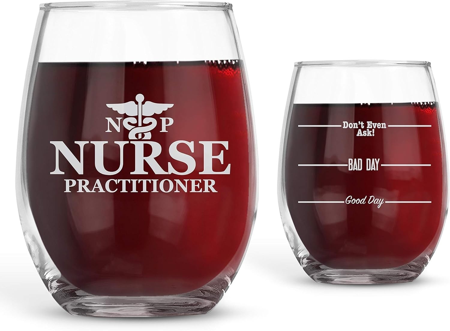 21 oz Stemless Wine Glass with Metallic Print – Perfect for Celebratory Sips
