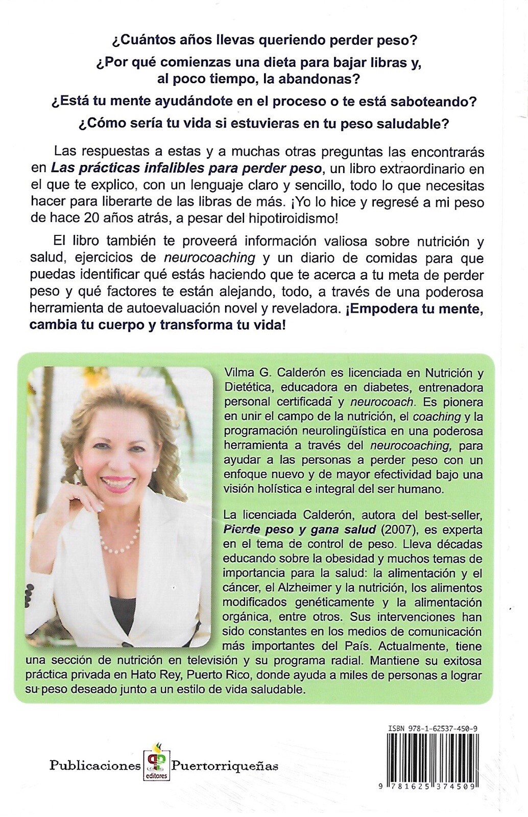 Las practicas infalibles para perder peso – Vilma G Calderon – Paperback