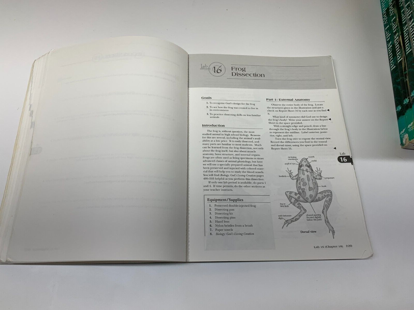 A Beka Book 10 Gr. Biology Field and Laboratory Manual 2nd Edition Homeschool