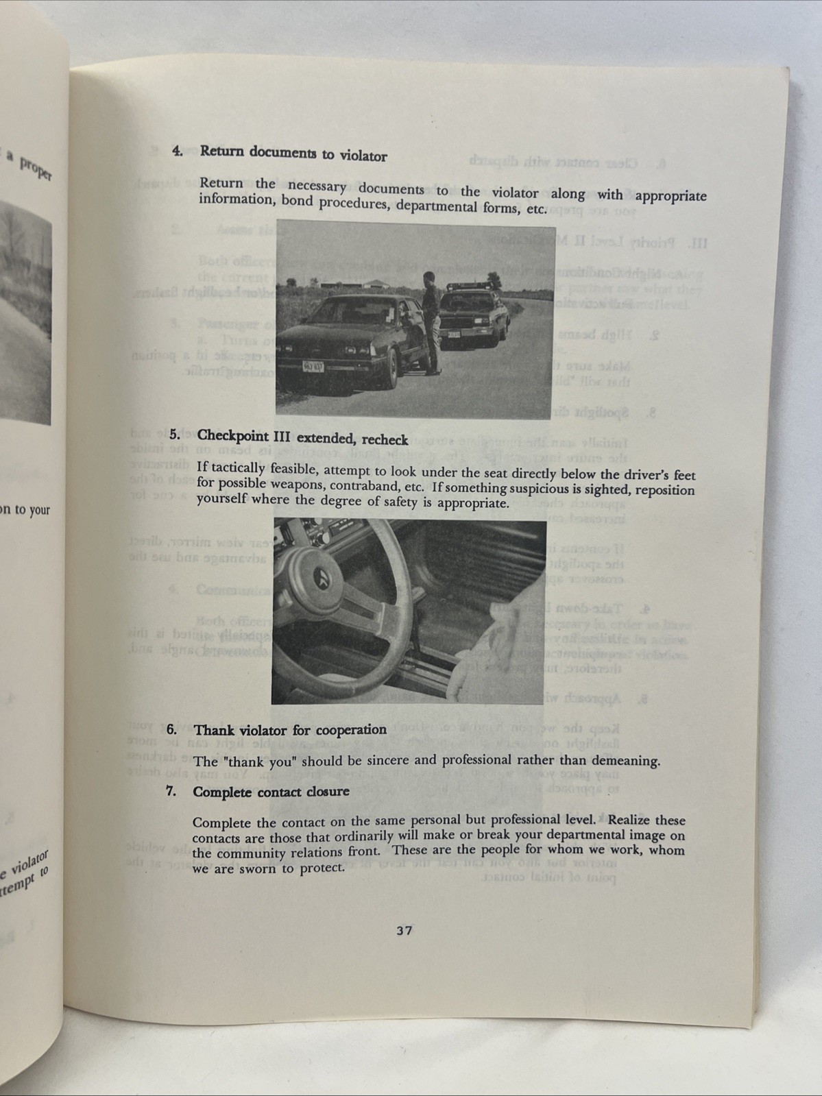 Vintage Vehicle Stops Tactical Procedures & Safety Strategies Book Greg Conner