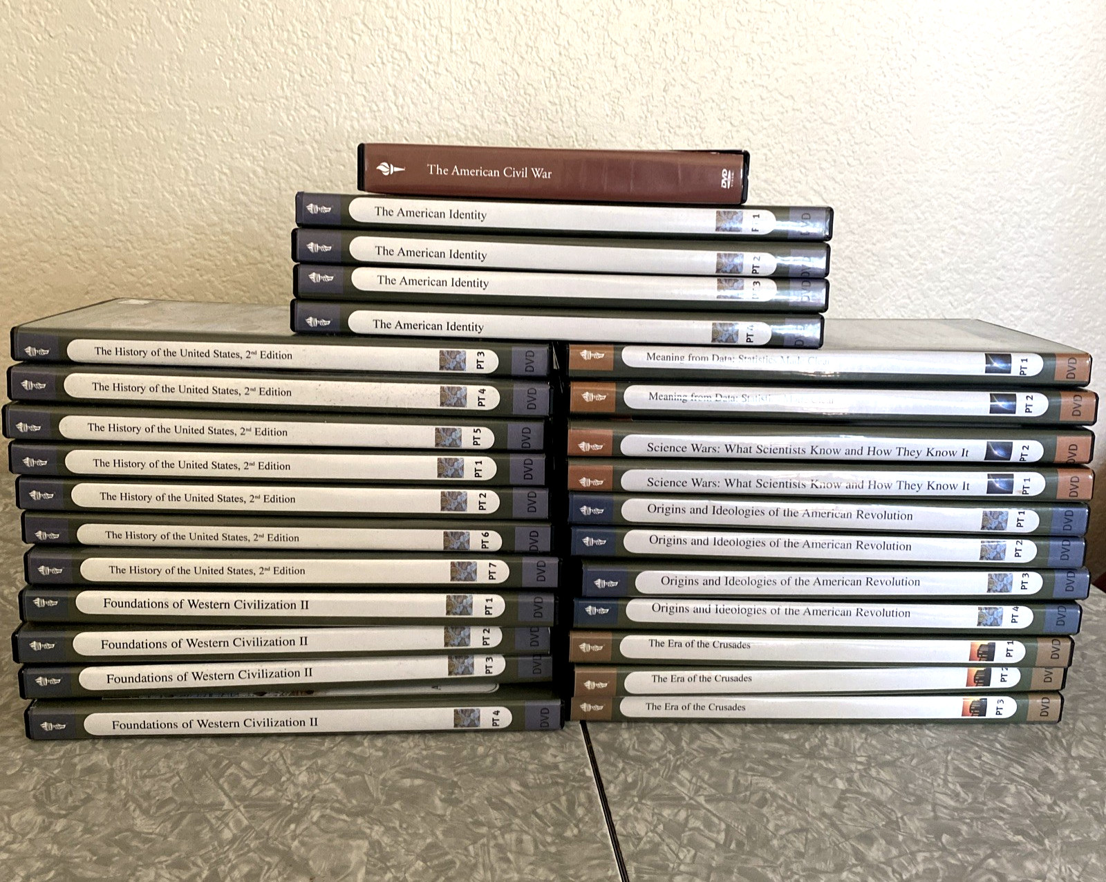 60-Disc The Great Courses DVD + Book Lot History of United States, Science, USA