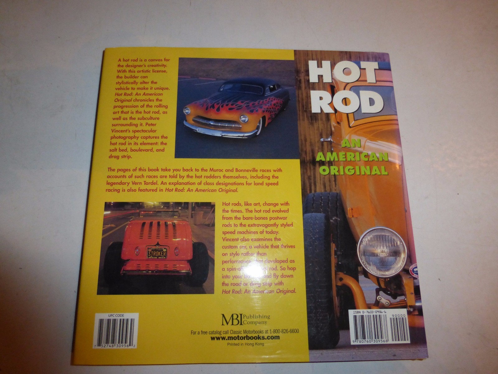 Hot Rod An American Original Book by Peter Vincent, HBDJ 1991, 192 Pages B276