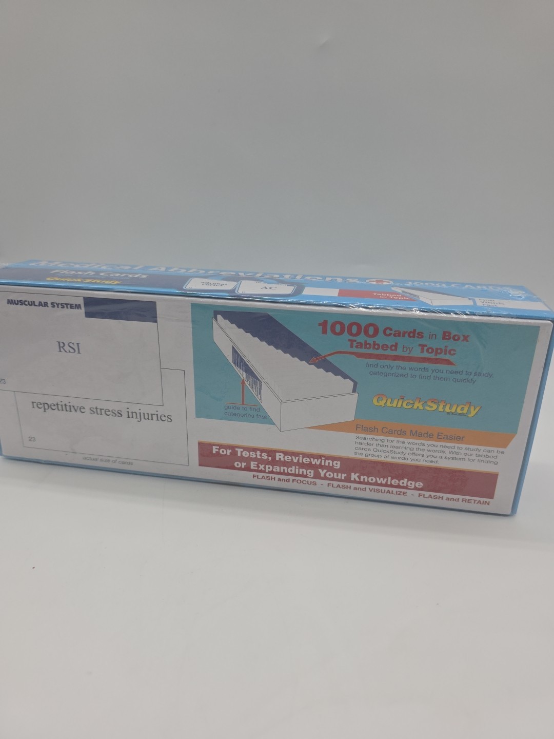 Medical Abbreviations Flash Cards – 1000 cards: a QuickStudy Reference Tool