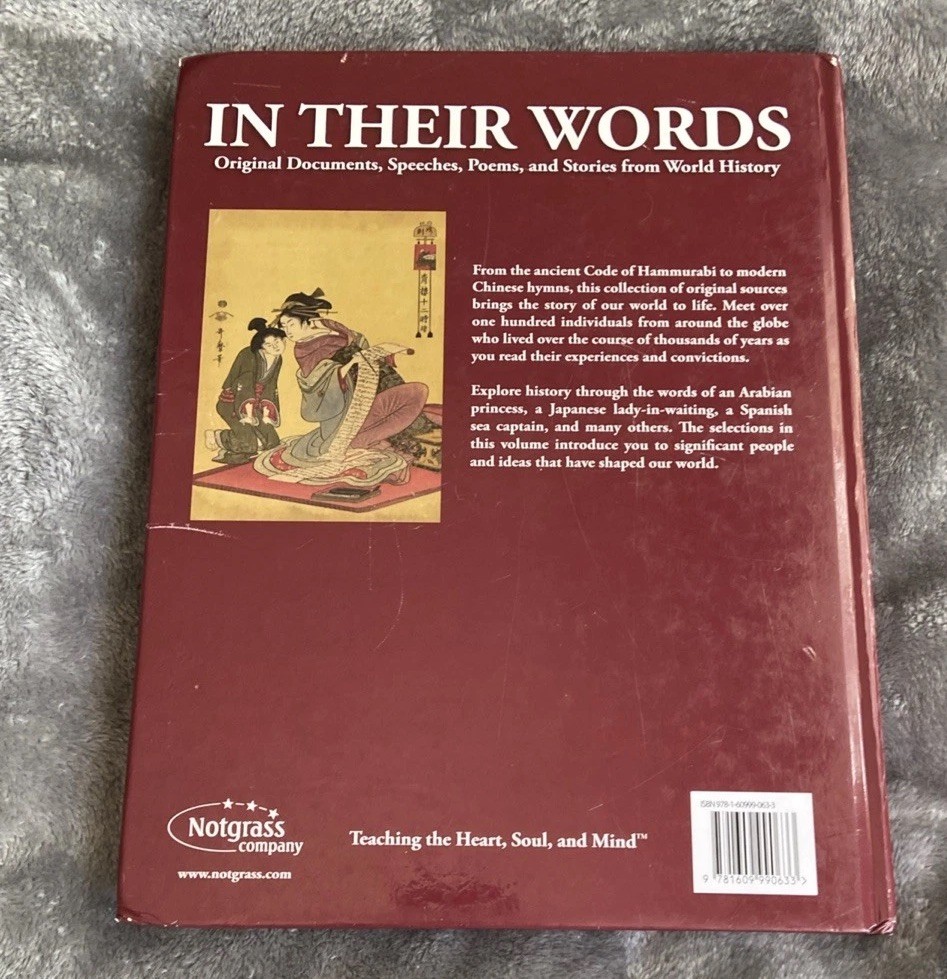 Exploring World History, Part 1 & 2, In Their Words, and more, Notgrass