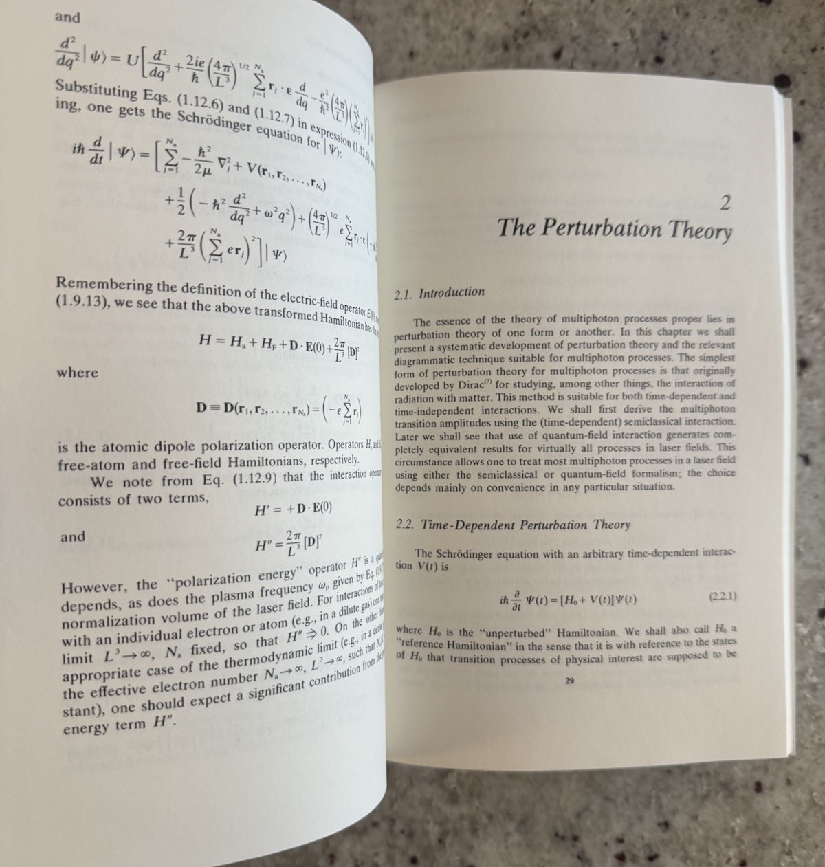LANL Scientist Copy! Theory of Multiphoton Processes by F H M Faisal 1987 HC