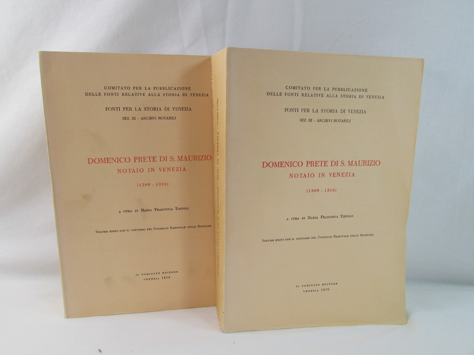 Lot Of 15 Vintage Books From SOURCES FOR THE HISTORY OF VENICE Rare 1957-1980