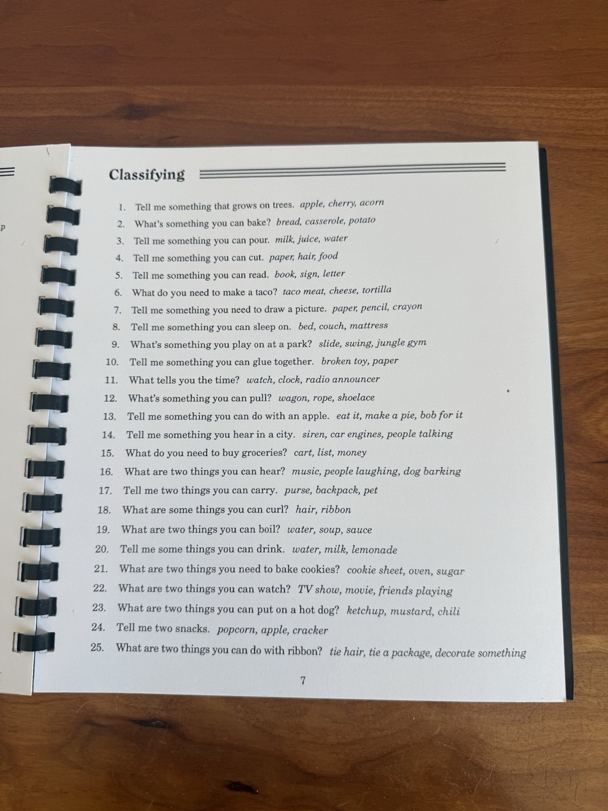 Linguisystems MEER Game Questions 1 & 2 Questions for Expressive Reasoning
