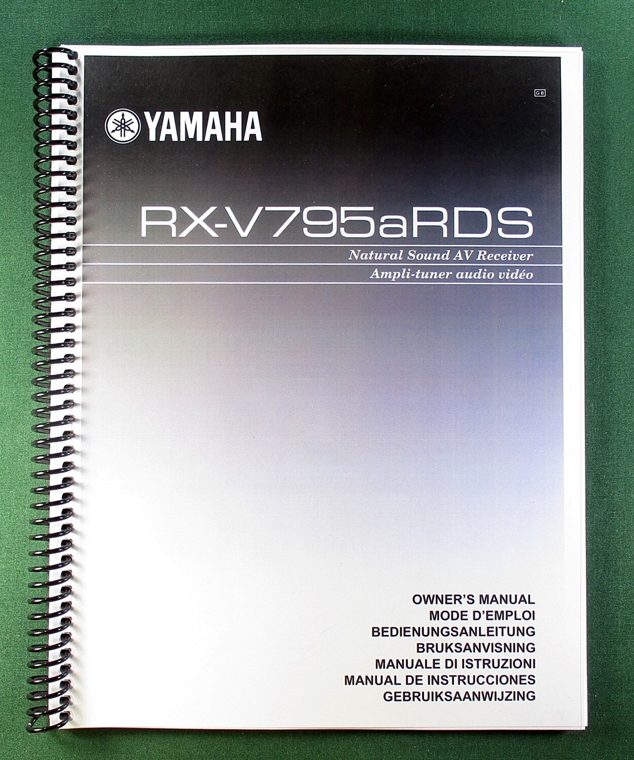 Yamaha RX-V795aRDS Instruction Manual: 88 Pages & Protective Covers!