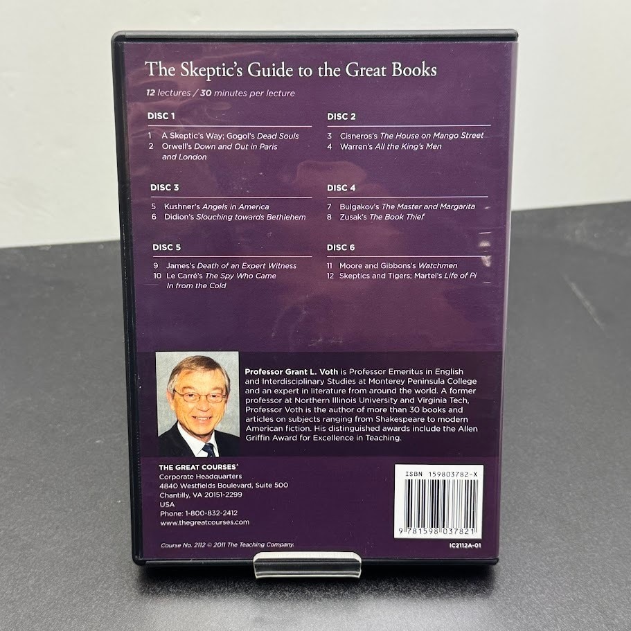 The Great Courses: The Skeptic’s Guide to the Great Books DVD Grant L. Voth