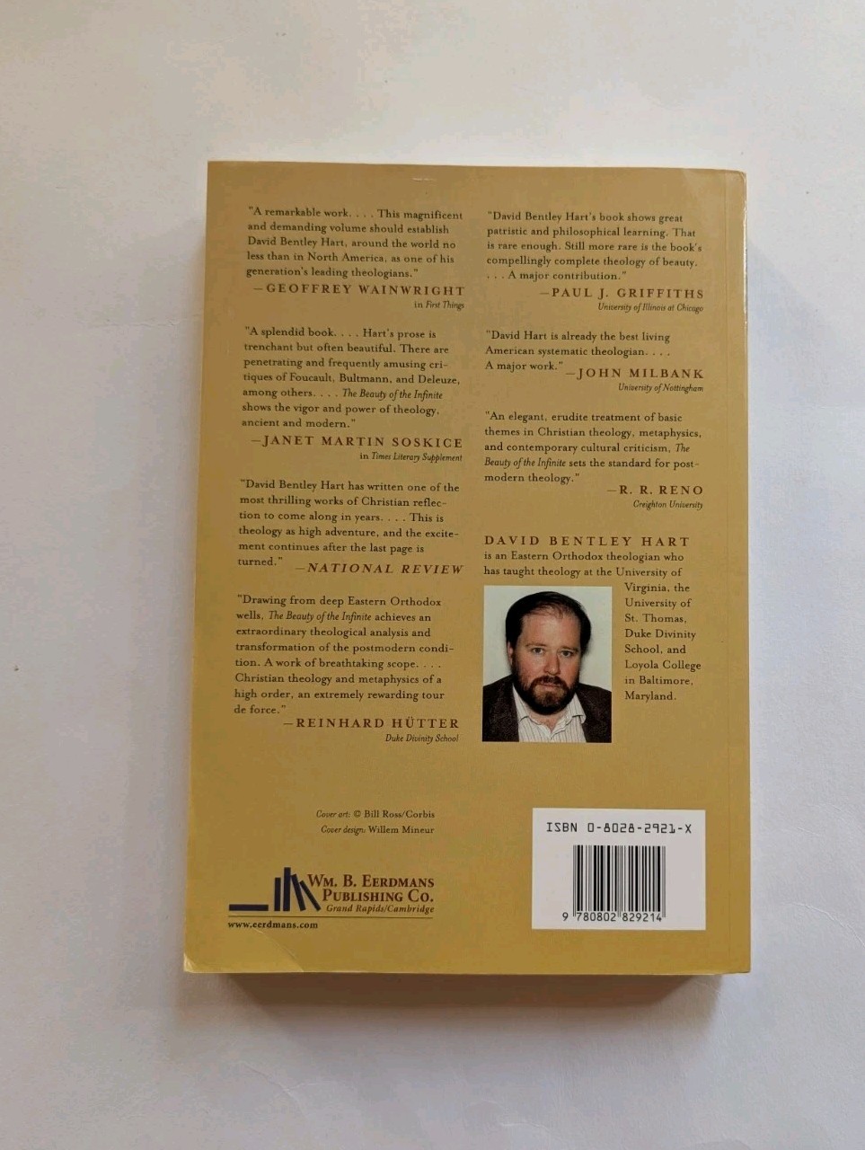 The Beauty of the Infinite Aesthetics Christian Truth David Bentley Hart Eerdman