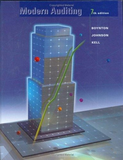 Modern Auditing Walter G., Boynton, William C., Johnson, Raymond