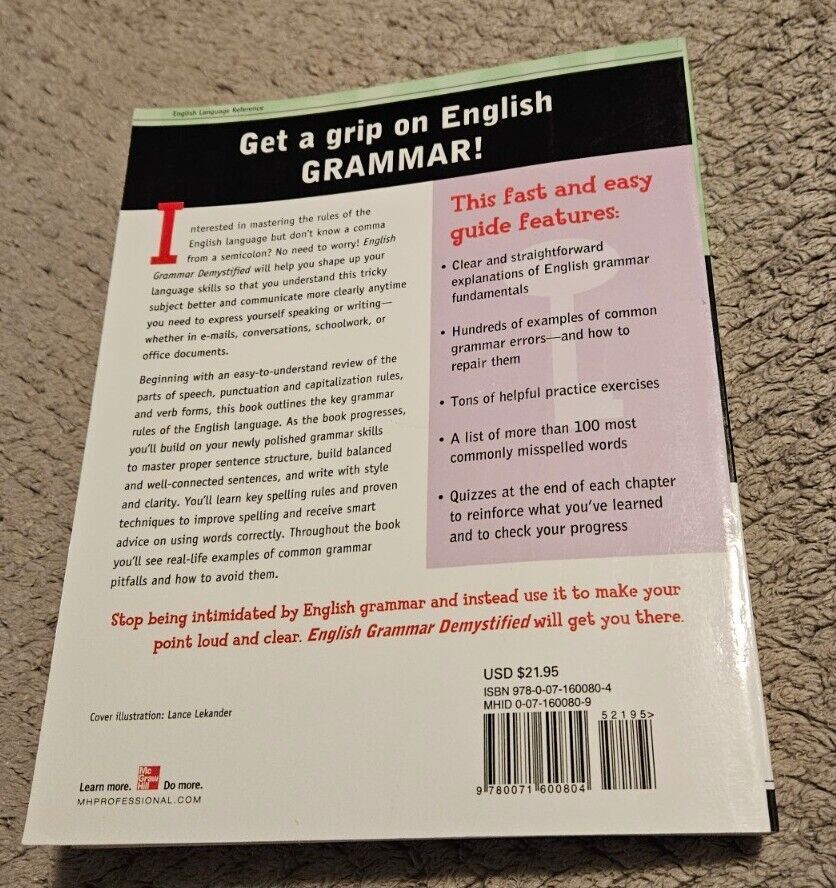 Demystified Ser.: English Grammar Demystified : A Self Teaching Guide by Phyllis