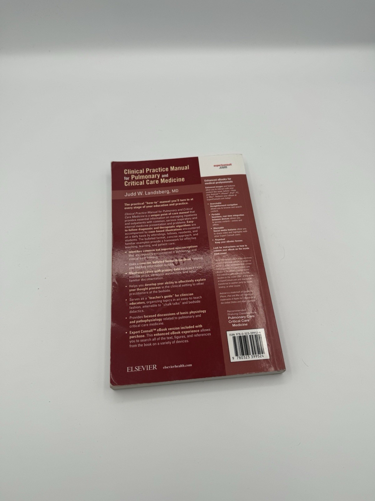 Clinical Practice Manual for Pulmonary and Critical Care Medicine Landsberg