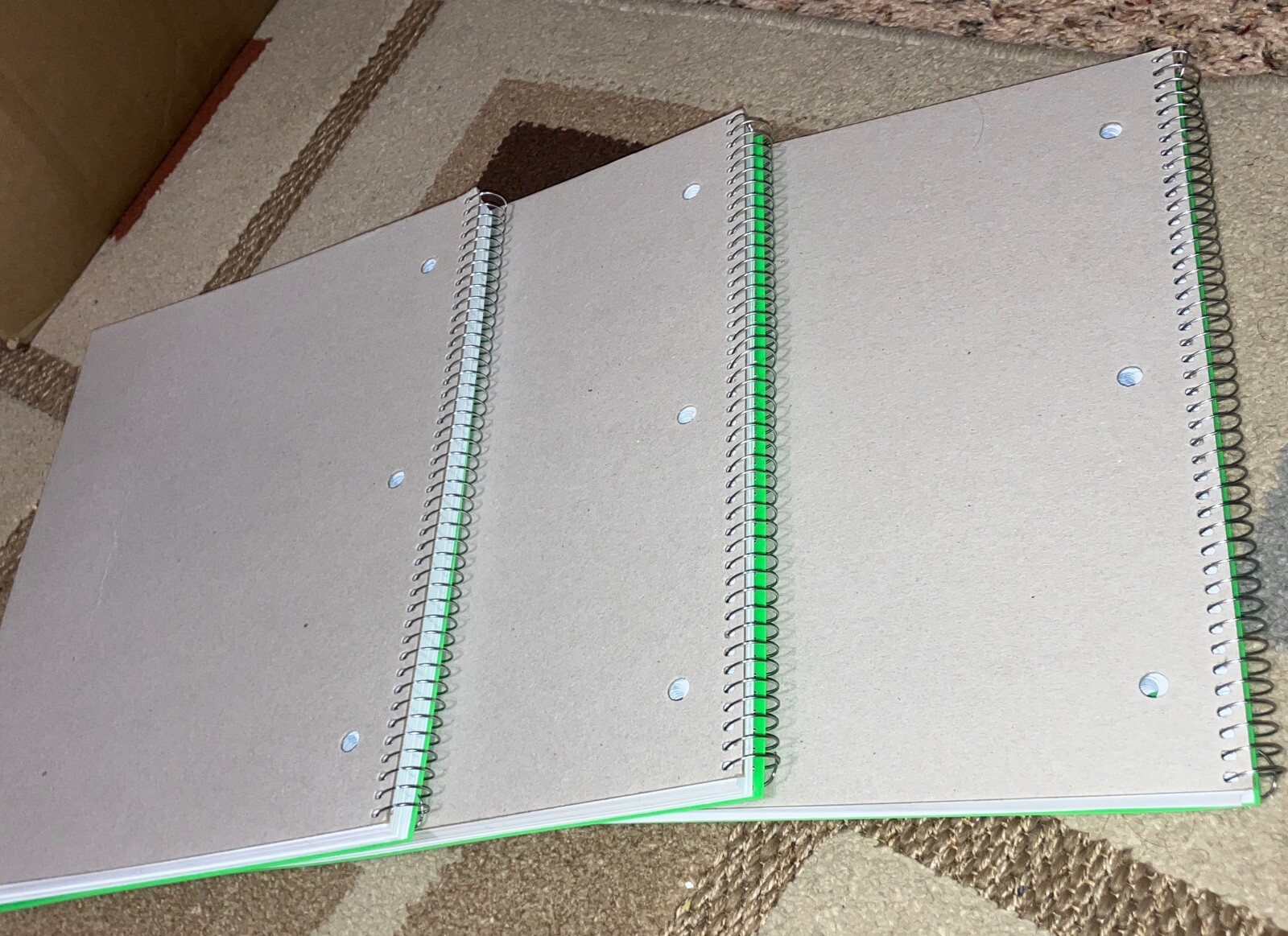 (6)Pen + Gear College Ruled 9”x11” Poly 1-Subject Notebook with Inside Pockets