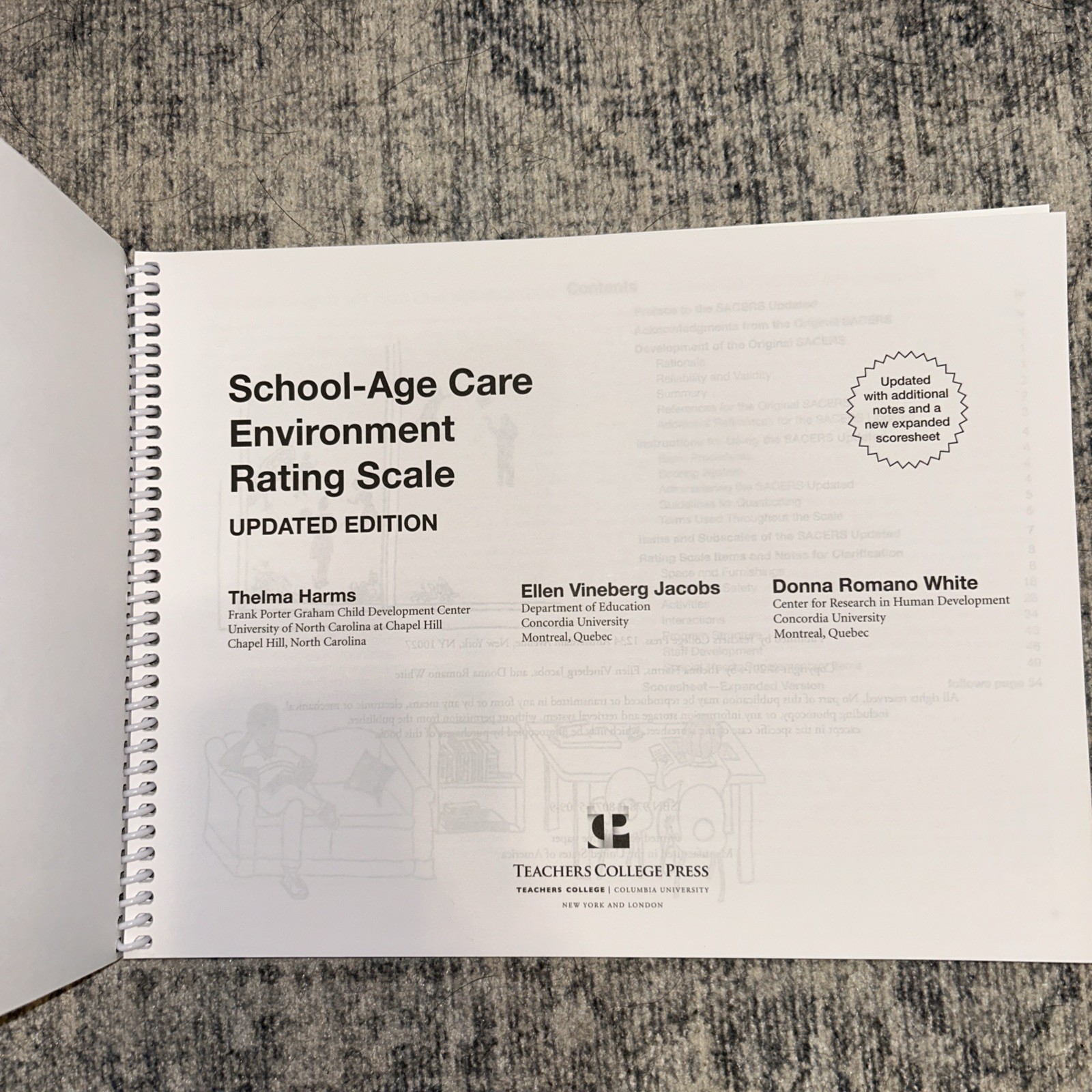 School-Age Care Environment Rating Scale Updated (SACERS)